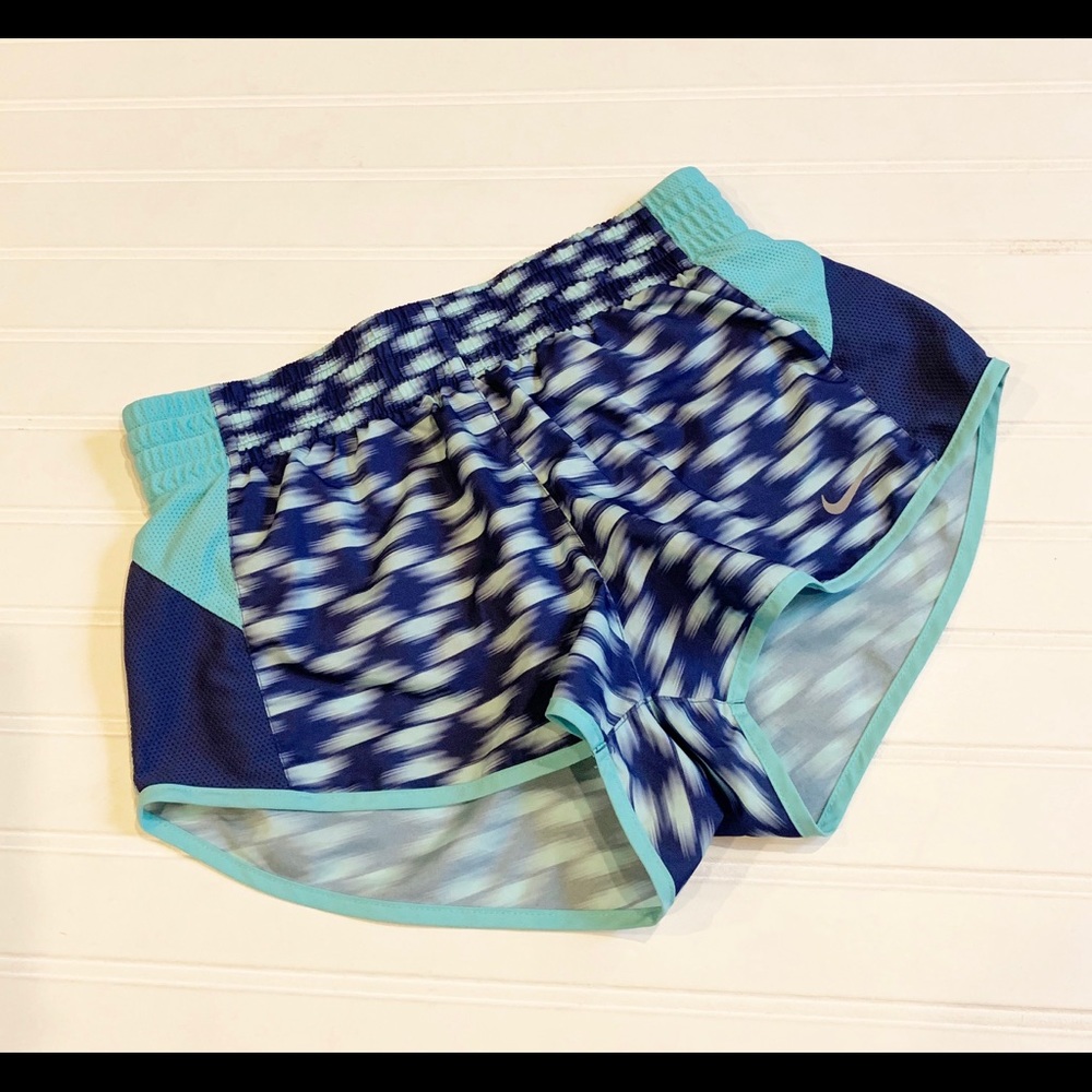 Women’s Nike Dri Fit Running Shorts Teal & Purple